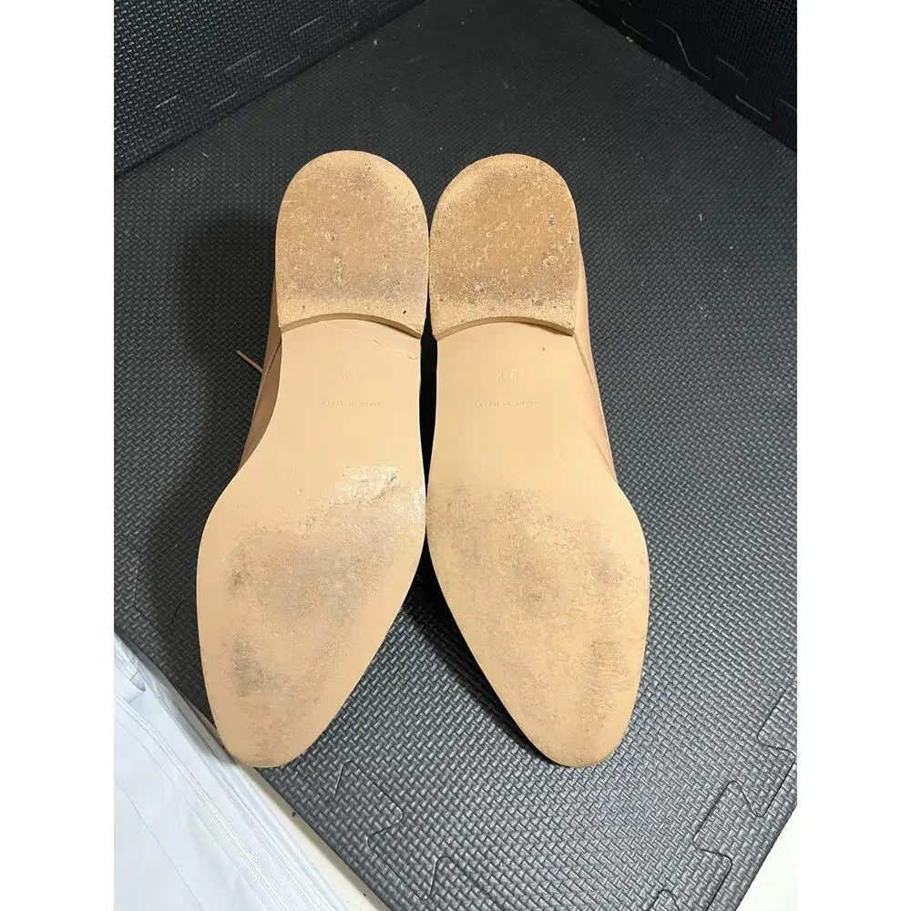 Everlane Italian Leather‎ The Modern Oxford Shoes Tan Lace Up Sz 9.5 Minimalist